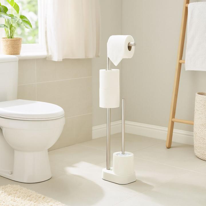 Actual product image Relaxdays WC Garnitur Edelstahl