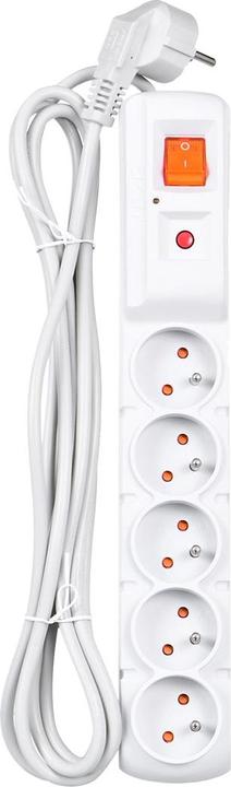 Actual product image HSK Acar F5 Extension Cable 5 AC Outputs Indoor/Outdoor (5 x, CEE 7/5, 3 m)