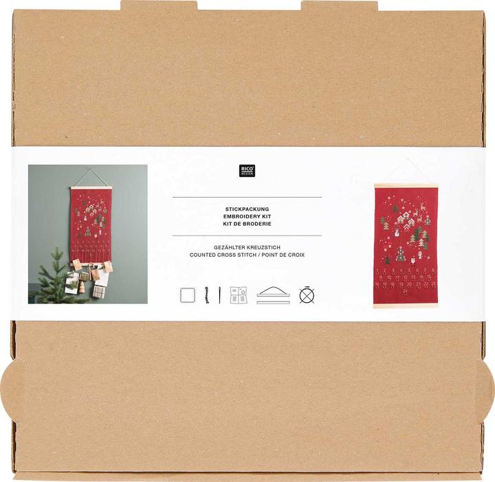Actual product image Rico Design Embroidery pack "Advent calendar"
