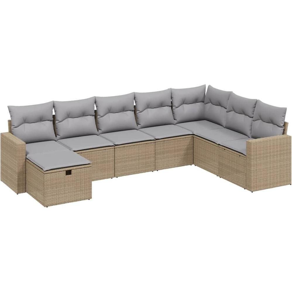 VidaXL, Gartenlounge, 10-tlg. Garten-Lounge-Set mit Kissen