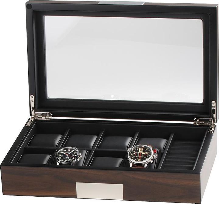 Image du produit Rothenschild Montres box RS-2381-10W pour 8 montres + boutons de manchette