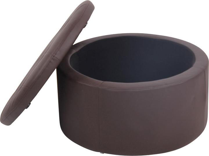 Actual product image CLP Stool Evora imitation leather, brown