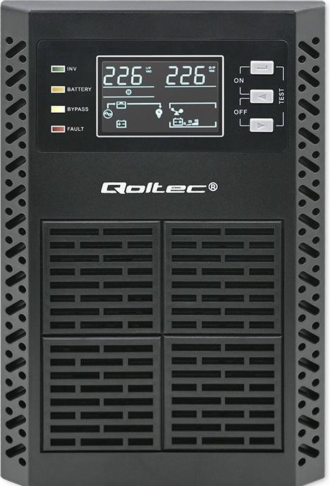 Produktbild Qoltec ZASILACZ AWARYJNY UPS 2KVA | 2000W | POWER FACTOR 1.0 | LCD | EPO | USB | ON-LINE (2 VA, 2000 W, Online-Doppelwandler USV)