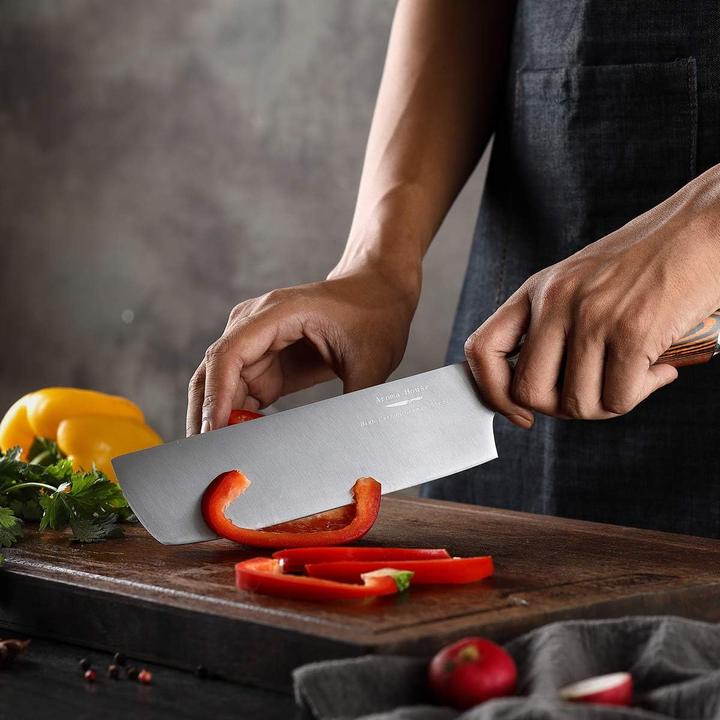 Image du produit Aroma House Nakiri Kochmesser für Rechts- und Linkshänder (18.50 cm)