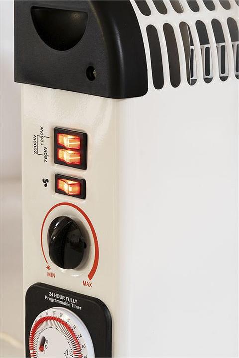 Actual product image Mesko MS 7741w Convector heater with timer and turbo fan (2000 W)