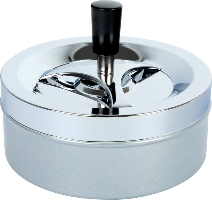 Produktbild Moosmayr Drehaschenbecher Chrome Silver Large 14 cm