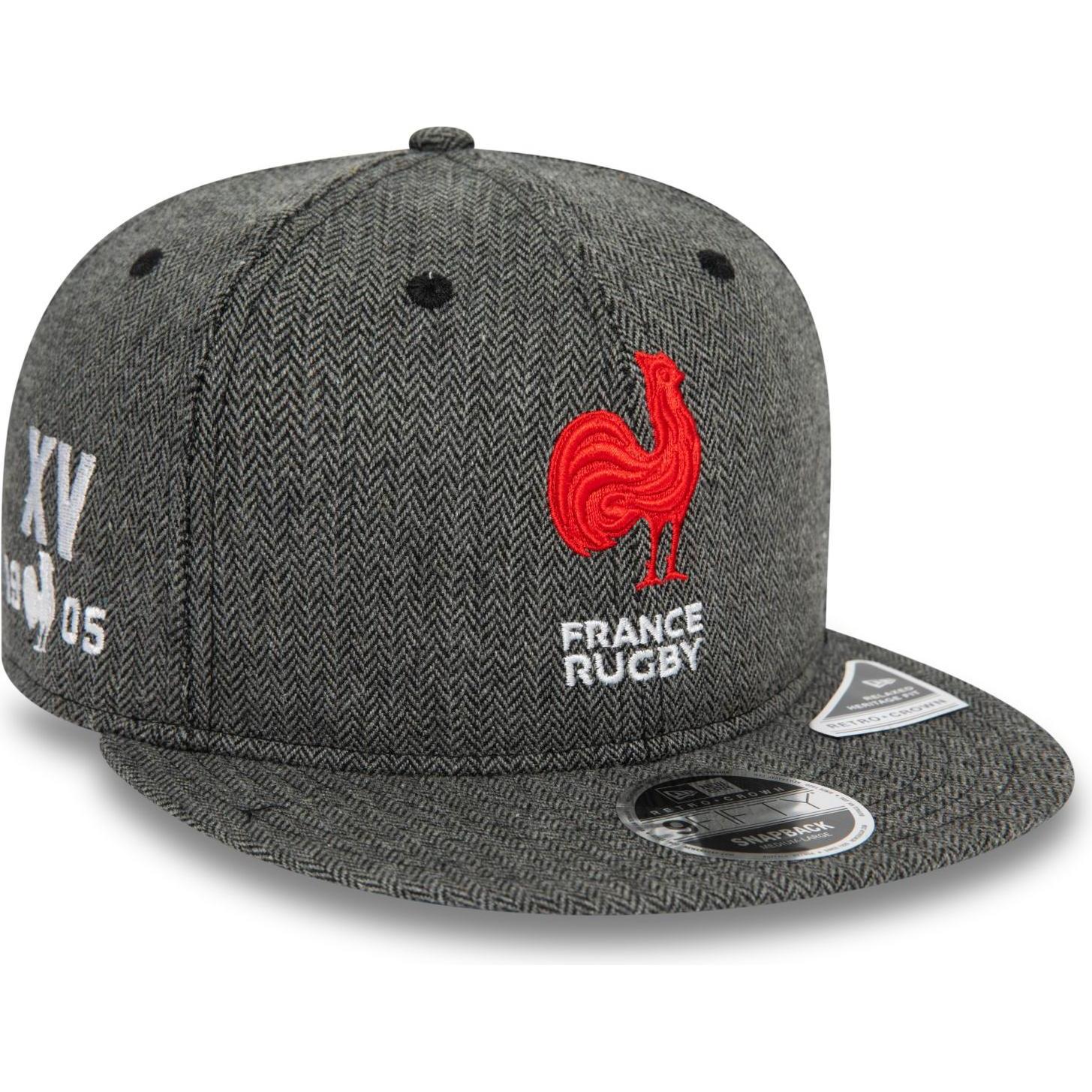 New Era, Herren, Cap, 9Fifty Strapback Cap - HERTIAGE Frech Rugby - M/L, Grau, (M)