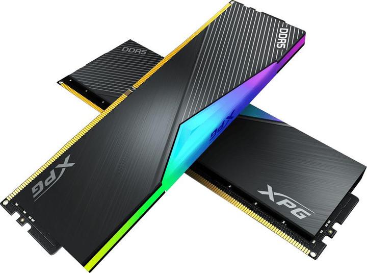 Produktbild Adata DIMM 32 GB DDR5-6800 (2x 16 GB) Dual-Kit (schwarz, AX5U6800C3416G-DCLARBK, XPG Lancer RGB, INTEL XMP (2 x 16GB, 6800 MHz, DDR5-RAM, DIMM)