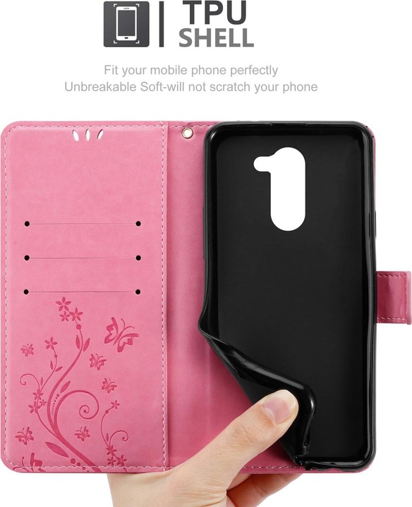 Produktbild Cadorabo Flower Book Cover (Honor 6X)