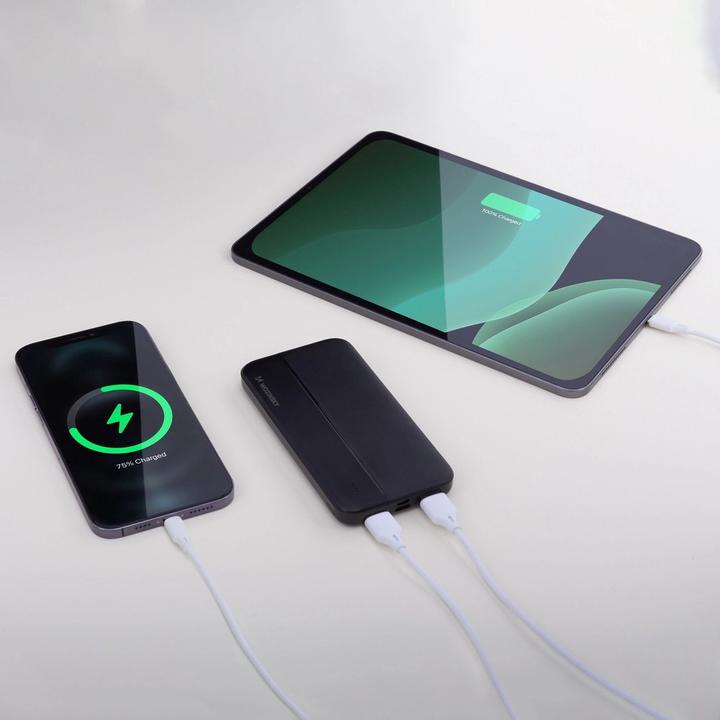 Actual product image Wozinsky powerbank Li-Po 10000mAh 2 x USB black (WPBBK1) (10000 mAh)