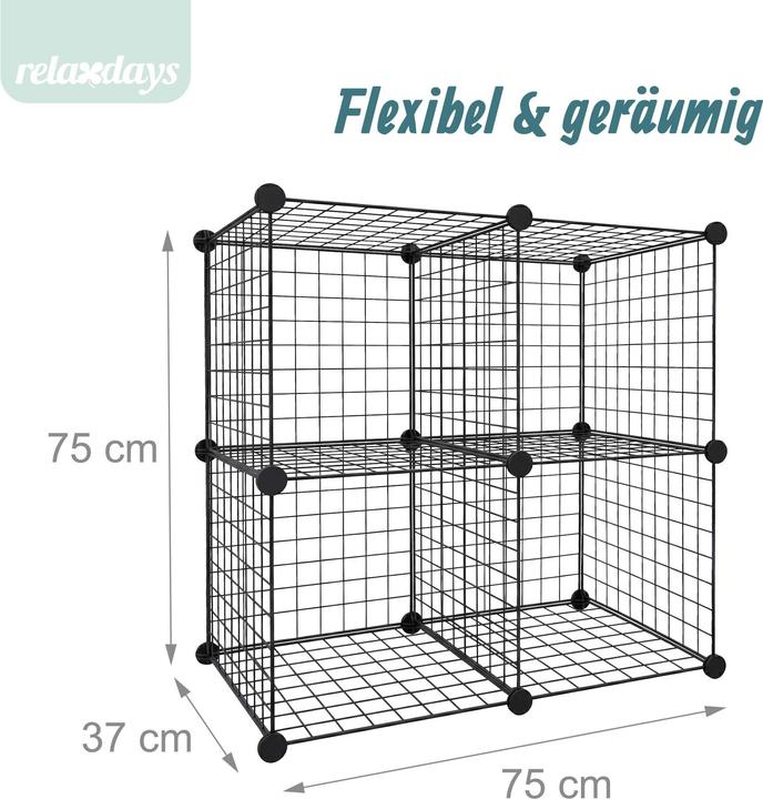 Image du produit Relaxdays étagère modulable (75 x 37 x 75 cm)