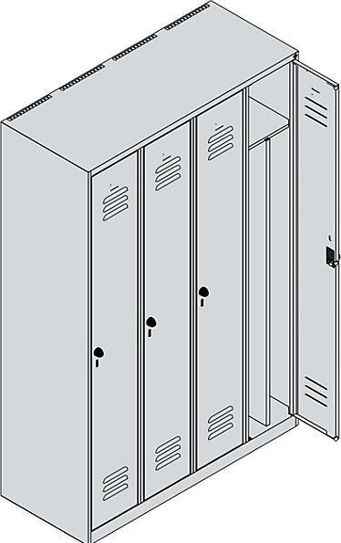 Actual product image C+P Classic PLUS locker (120 cm, 185 cm)