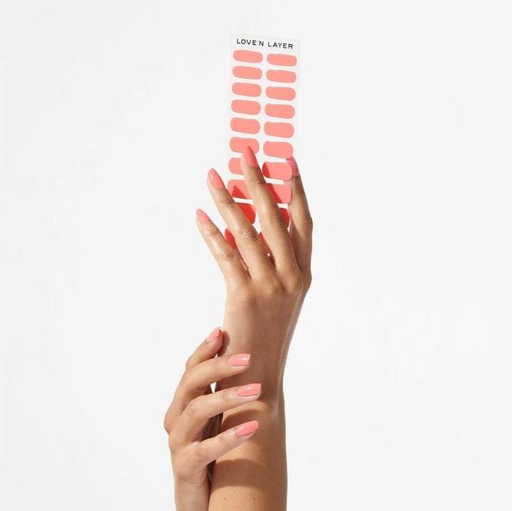 Actual product image Love'n Layer - Solid Pale Coral (Gel-Effect Nail Polish)