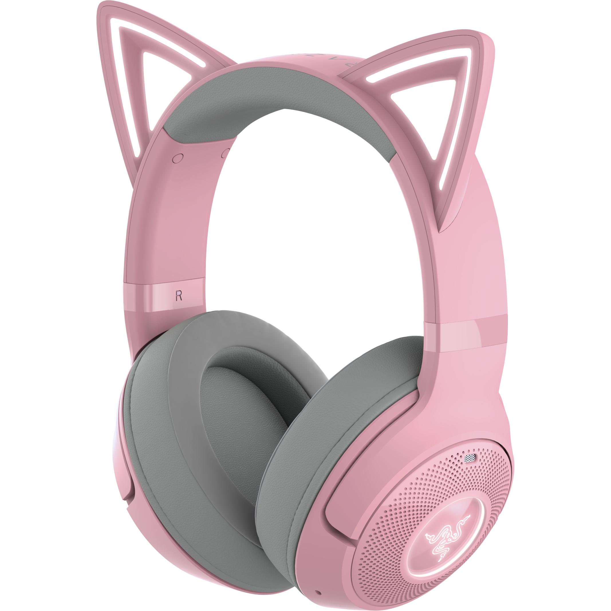 Razer Kraken Kitty V2 BT - Quartz (Kabellos), Gaming Headset, Rosa