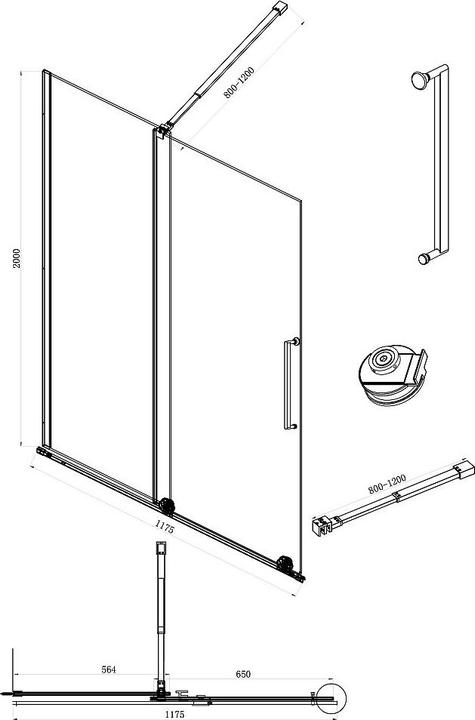 Produktbild Vente-unique Yorem (120 cm, 120 cm, 200 cm)