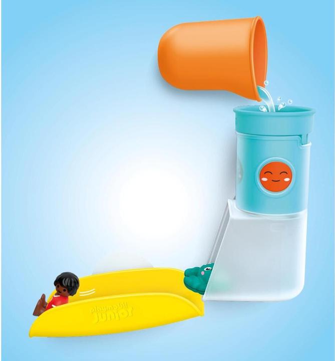 Produktbild Playmobil JUNIOR AQUA: Wasserfalltank mit Rutsche (71775, Playmobil Junior)
