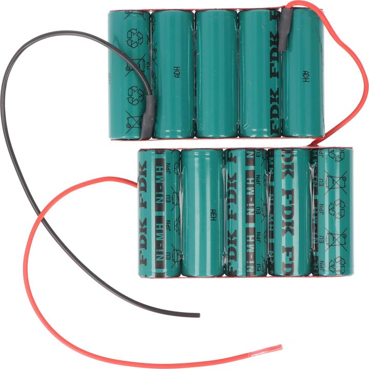 Image du produit XCell Kranakku NiCd 2x 6V 1400mAh ersetzt Teledirigent Loksteuerung 2464MX (6 V, 1400 mAh)