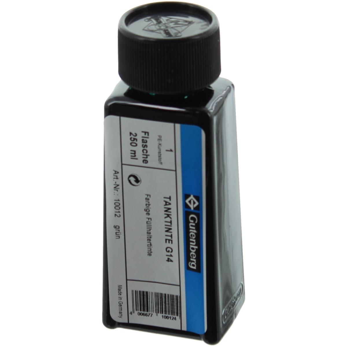 Gutenberg, Schreibstifte, Füllhaltertinte 250ml grün (Grün)
