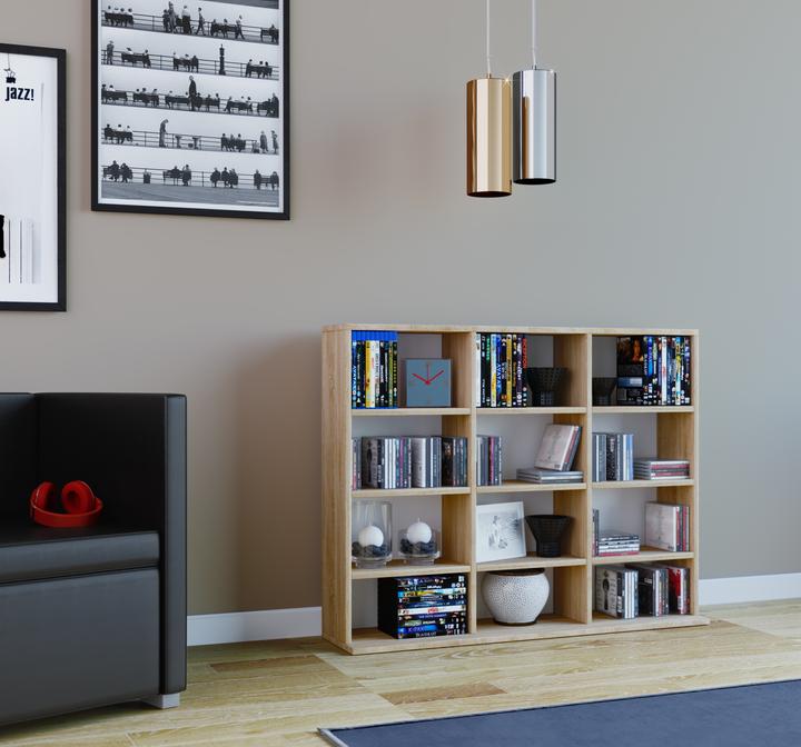Actual product image VCM Wood stand shelf room divider Megosa Mini (102 x 23 x 82 cm)