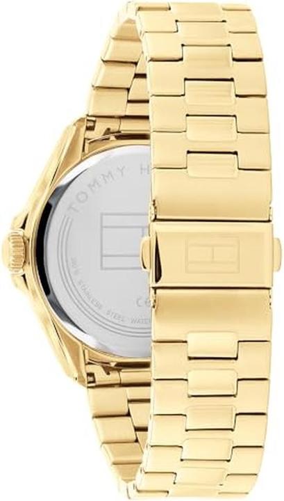 Produktbild Tommy Hilfiger Analoge Quarzuhr mit Edelstahlarmband und wasserdicht bis 5 ATM (Analoguhr, 44 mm)