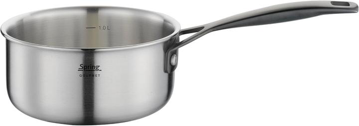 Spring Gourmet Stielkasserolle nieder schwarz (Stielkasserolle, 16 x 7.50 cm)