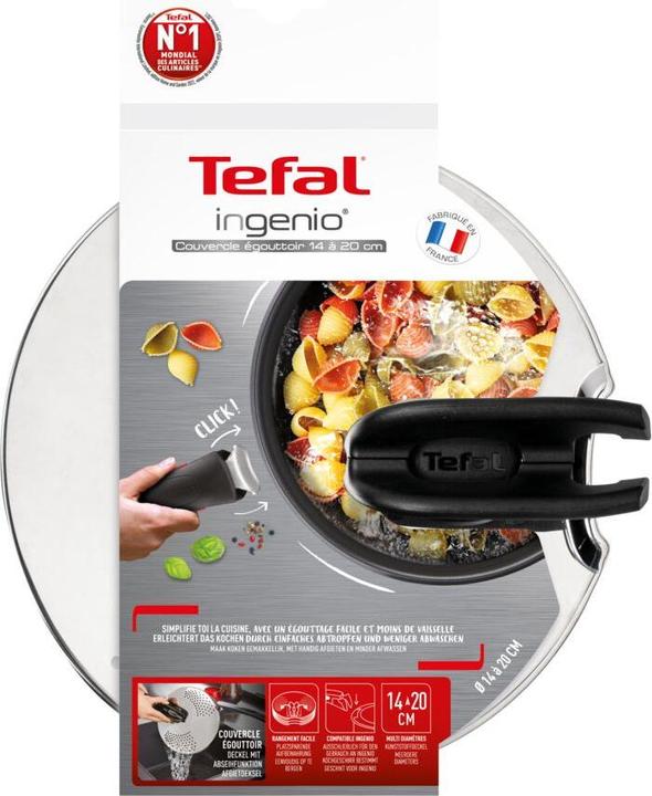 Immagine prodotto Tefal Coperchio per scolapiatti Ingenio L9829402 (20 cm, Metallo)