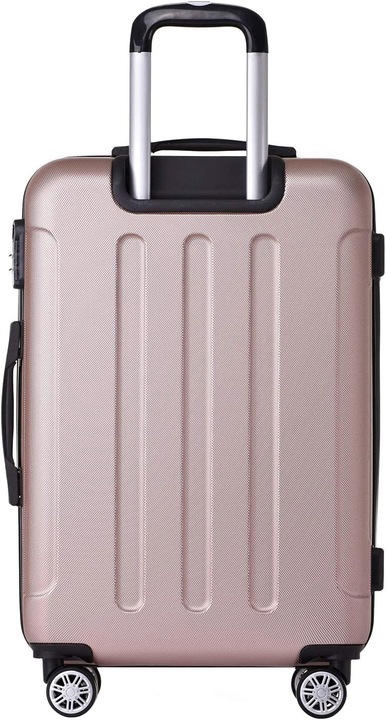 Image du produit Beibye Valise de voyage à roulettes jumelées 3pcs rose doré (M (50 - 90l), L (90 - 115l), XL (à partir de 115l))