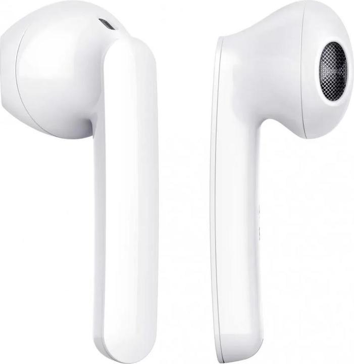 Image du produit Powerology True Wireless Stereo Earbuds - White (Pas de réduction du bruit, 16 h, Sans fil)