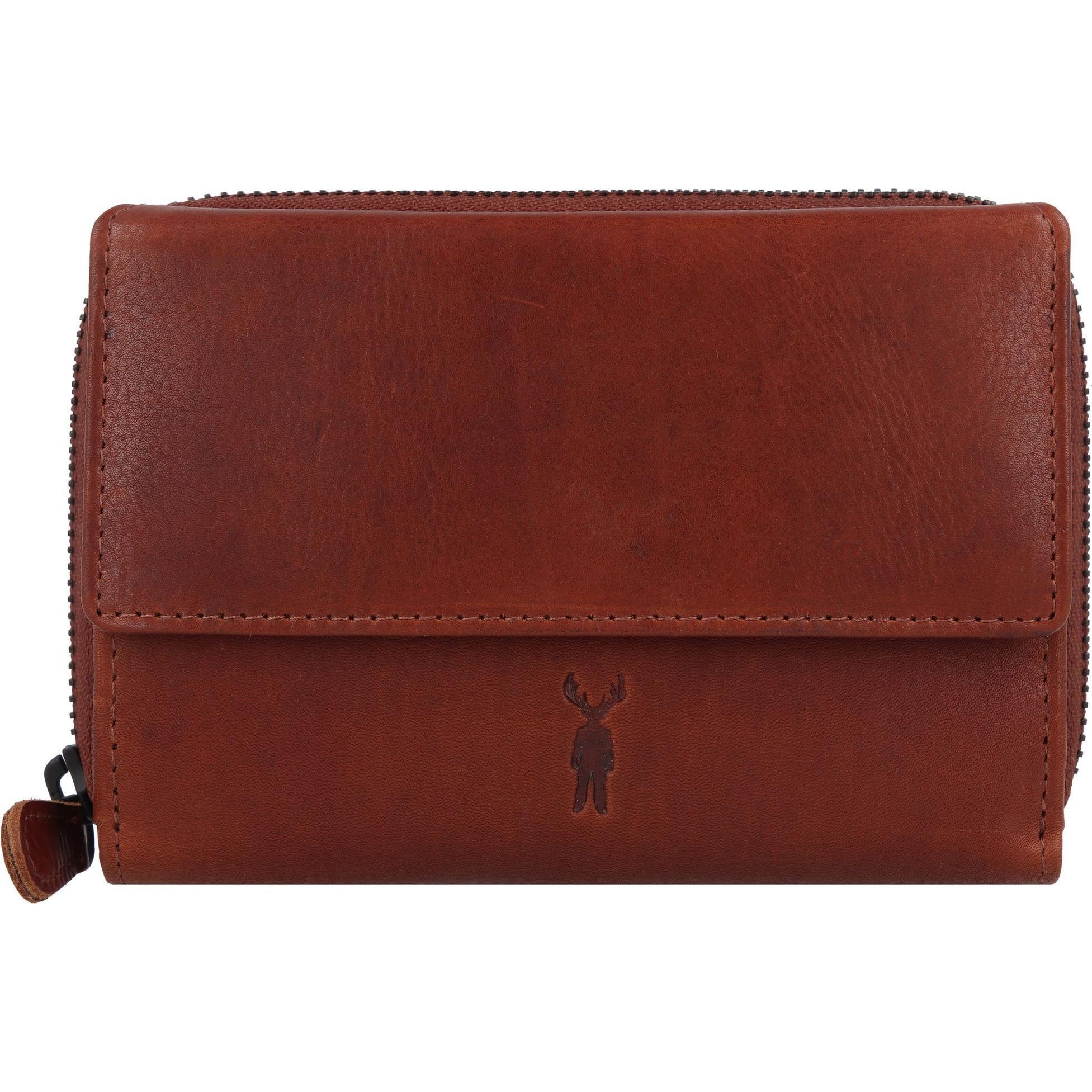 Jack kinsky, Herren, Portemonnaie, Risör Geldbörse RFID Schutz Leder 14 cm, Braun