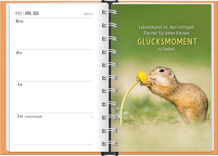 Image du produit Terminplaner 2026 Happymacher (10 x 15,5 cm, 1 semaine / 2 pages)