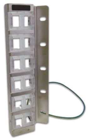 Image du produit Wirewin Panneau de brassage 12 ports 1U pour Keystone