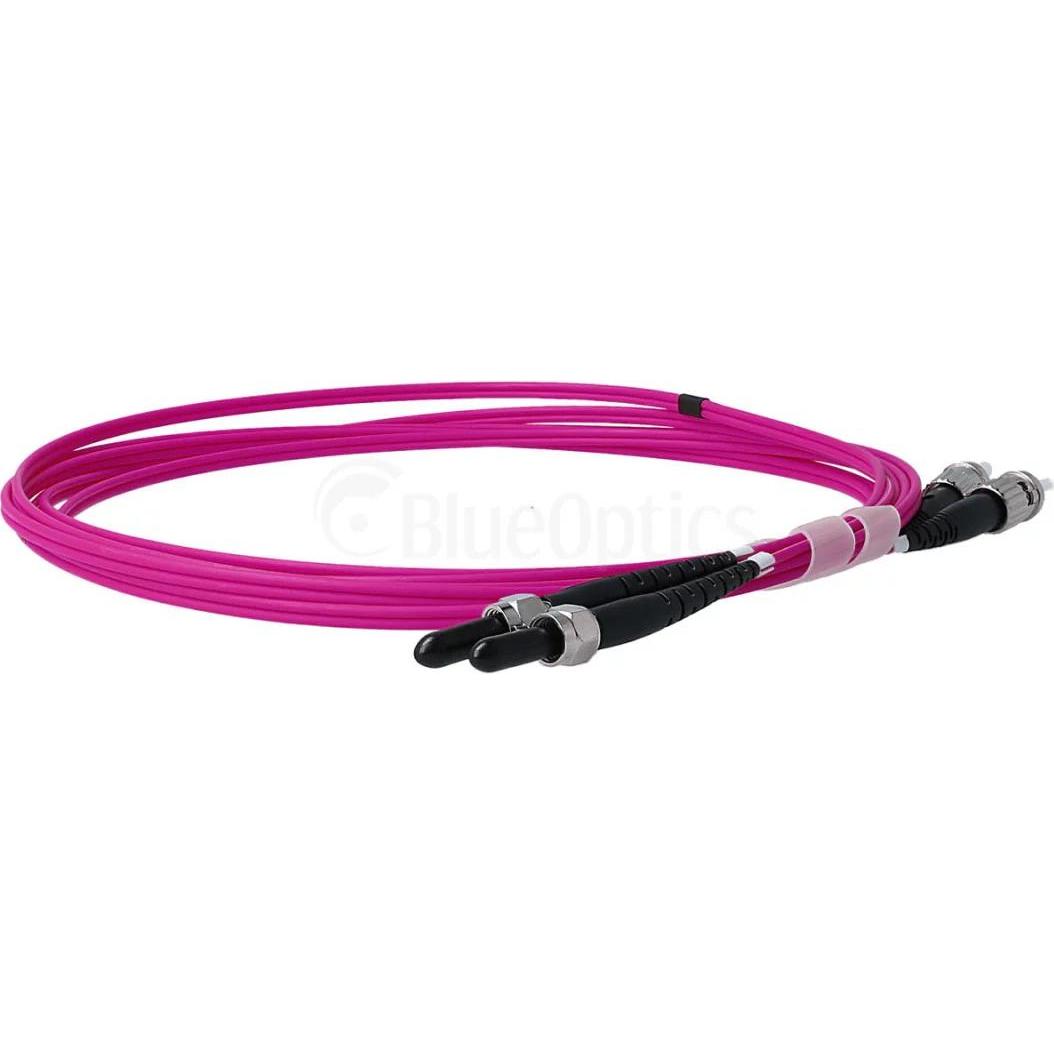 BlueOptics Duplex LWL Patchkabel ST-FSMA Multimode OM4 50 Meter (50 m), Netzwerkkabel