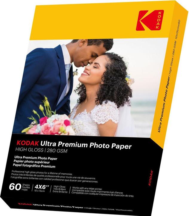 Produktbild Kodak Ultra Premium Photo 60 Blatt 280gs (280 g/m², A6, 60 x)