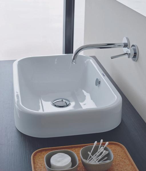 Produktbild Duravit Aufsatzbecken HAPPY D.2 m ÜL o HLB 400x400mm geschli o HL weiss (400 mm, 400 mm)