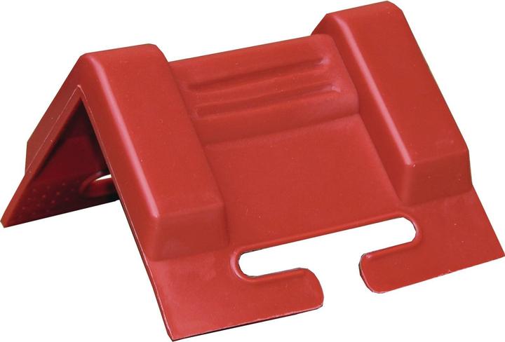 Tecwerk Edge protection bracket leg length 95 x 95 mm red with slot 10 items/set