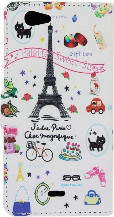 Produktbild König Design Schutzhülle Handytasche (Flip Quer) für Handy Wiko Highway Signs Motiv Eiffelturm (Wiko Highway Signs)