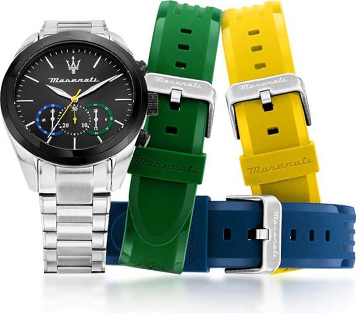 Actual product image Maserati Uhren-Set inkl. Wechselarmband Traguardo (Chronograph, 45 mm)