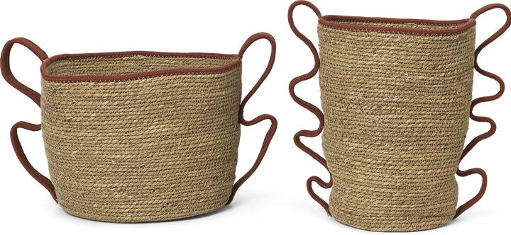 Actual product image Ferm Living Verso Baskets (2 x, Ø 34 x 31 cm)