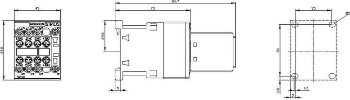 Produktbild Siemens CONTACTOR S00 7A 24VDC 2NO/2NC SCREW
