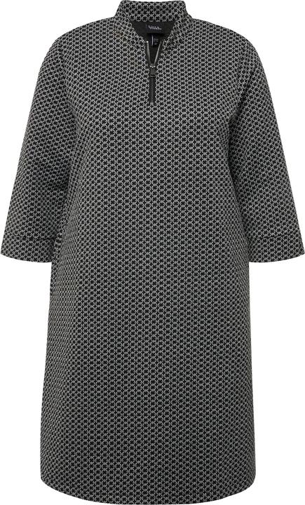 Produktbild Ulla Popken Jacquard-Kleid, Stehkragen, Reissverschluss, 3/4-Arm (46, 48)