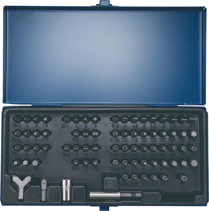 Actual product image Tecwerk Bitsortiment (Allen screw, Inner square, Internal multi-tooth, Screw slot, Tri-wing)