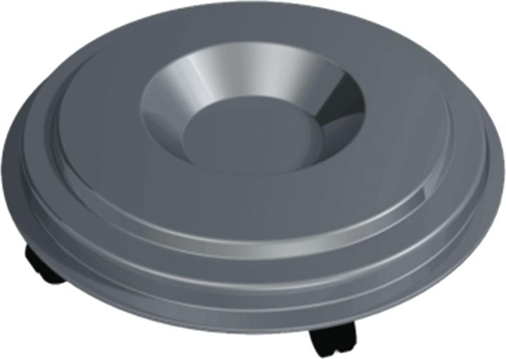 BRW Socle roulant pour support sacs poubelles