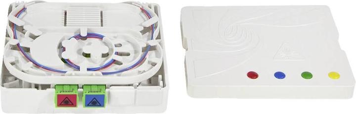 Actual product image LogiLink FTTH splice box, 2x SC/APC, 30 m laying cable, white (Splice box)