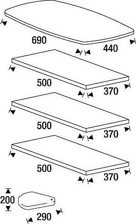 Image du produit Rocada Table PC avec roulettes grise 68,0 x 53,0 x 126,0 cm (68 x 53 x 126 cm)