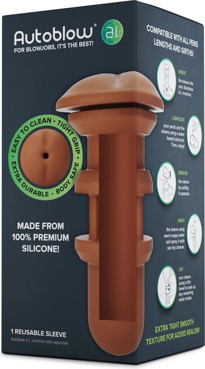 Actual product image Autoblow A.I. Silicone Anus Sleeve