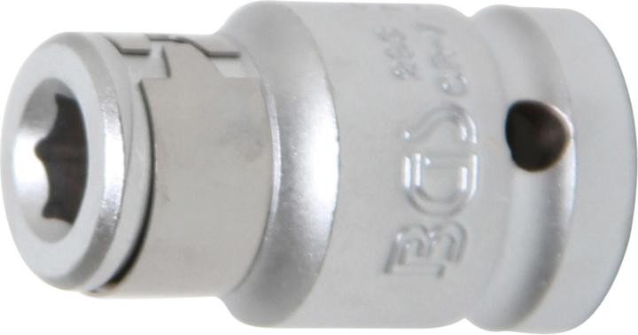 Actual product image BGS Bit Adaptor with retaining Ball 12.5 mm (1/2") Drive internal Hexagon 8 mm (5/16") (12.5 mm)