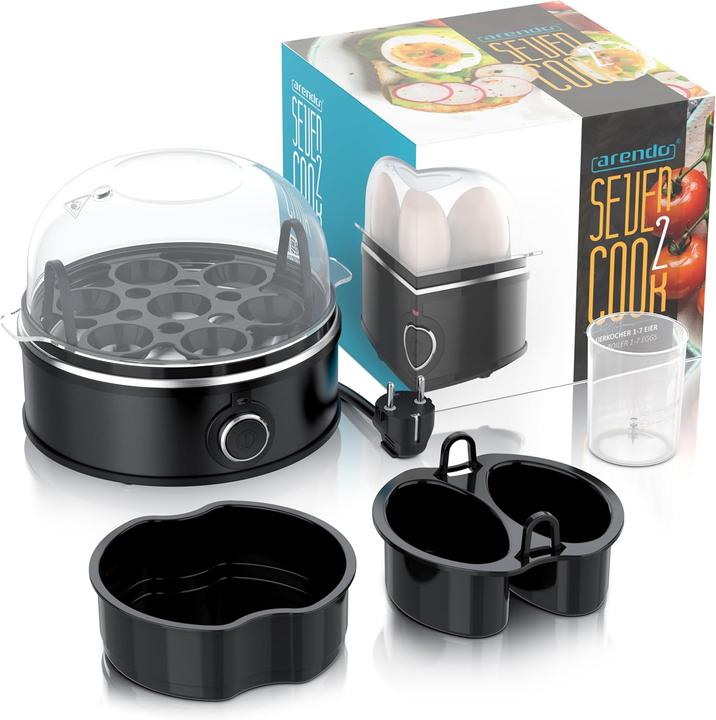 Produktbild Arendo Eierkocher mit Einsätzen für pochierte Eier & Omelette