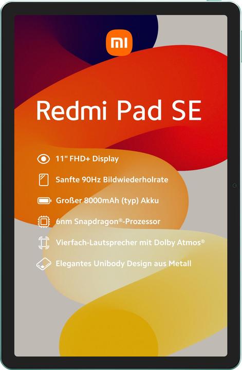 Immagine prodotto Xiaomi Redmi Pad SE (Solo WiFi, 11", 128 GB, Verde menta)