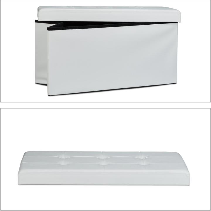 Immagine prodotto Relaxdays Spazio di stoccaggio su panchina (76 cm)