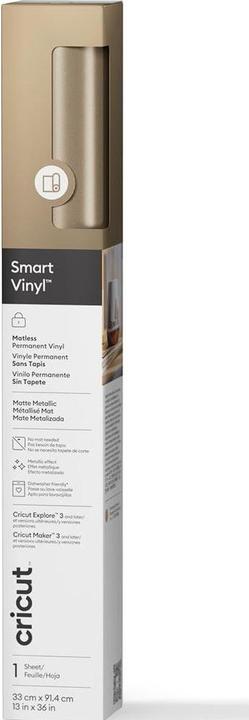 Actual product image Cricut Smrtvnl P Mat Metal Champagne 13in X 3ft